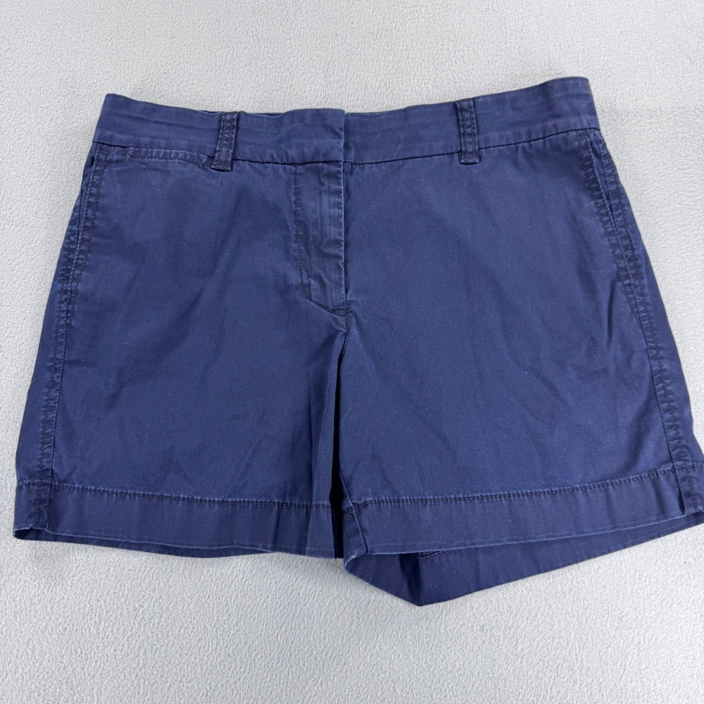 J.Crew Womens Navy Blue Chino Shorts Style G2332 Size 4